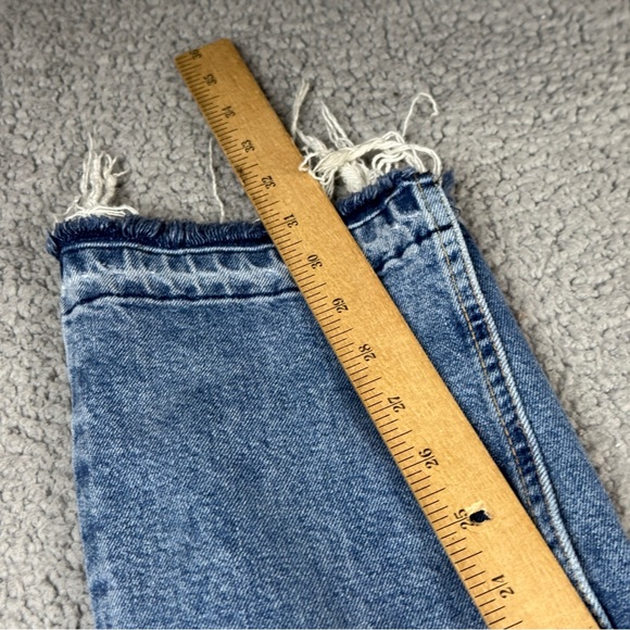 We The Free Jeans Womens 26 Med Wash High Rise Split Hem Full Length 70s Bootcut - Picture 12 of 16